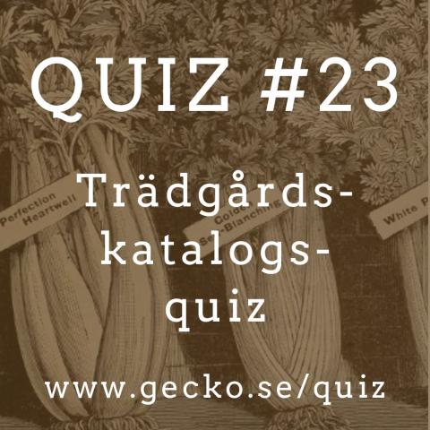 Klurigt trädgårdsquiz
