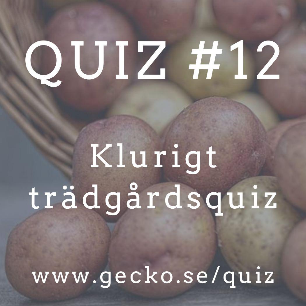 Klurigt trädgårdsquiz