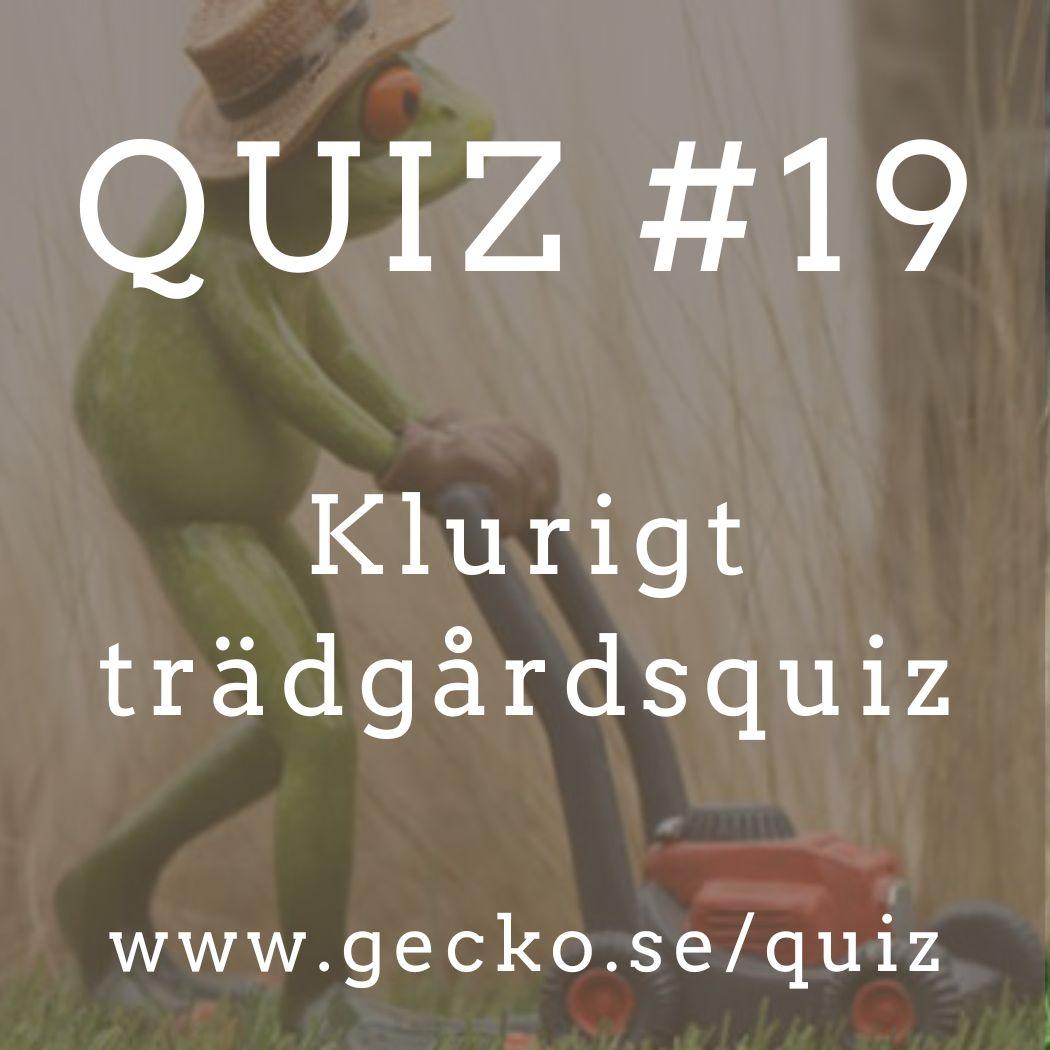 Klurigt trädgårdsquiz