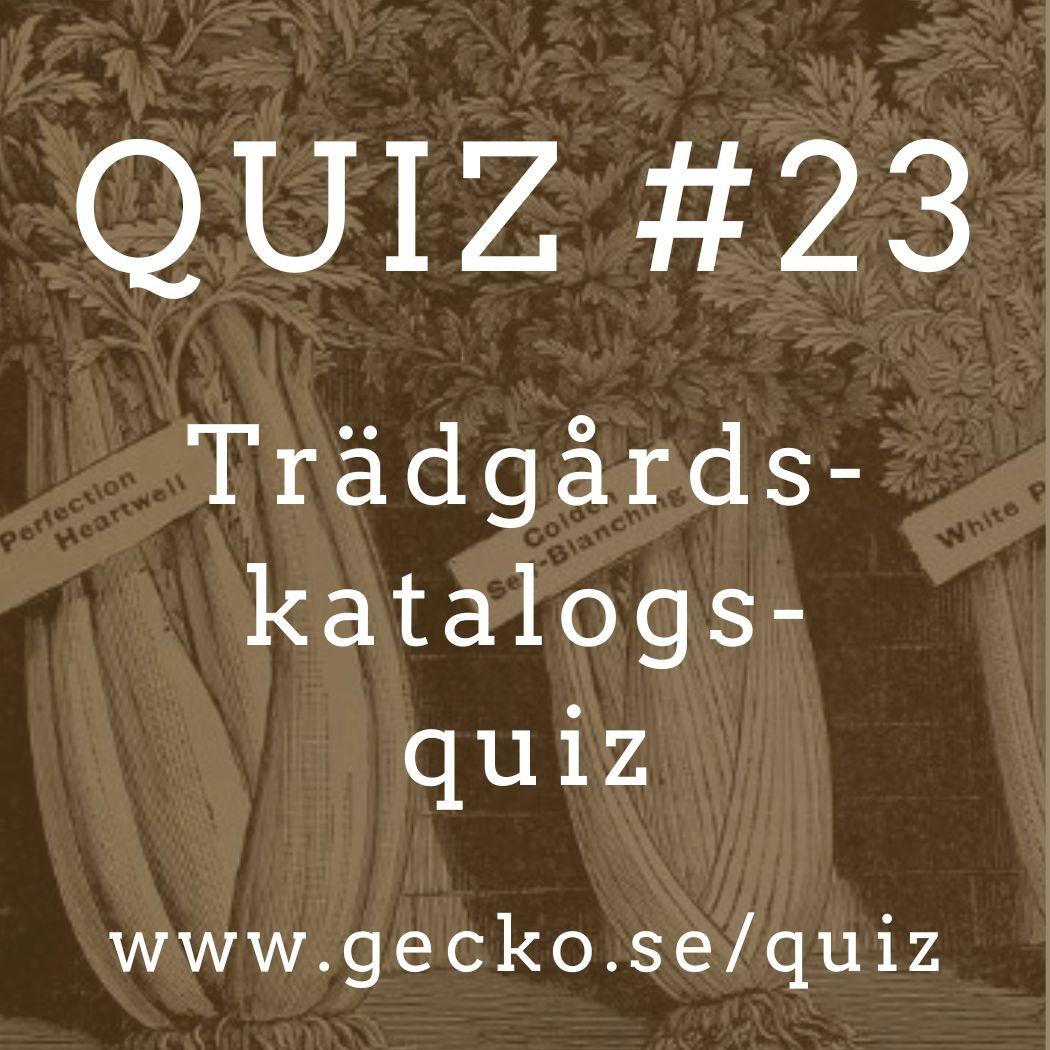 Klurigt trädgårdsquiz