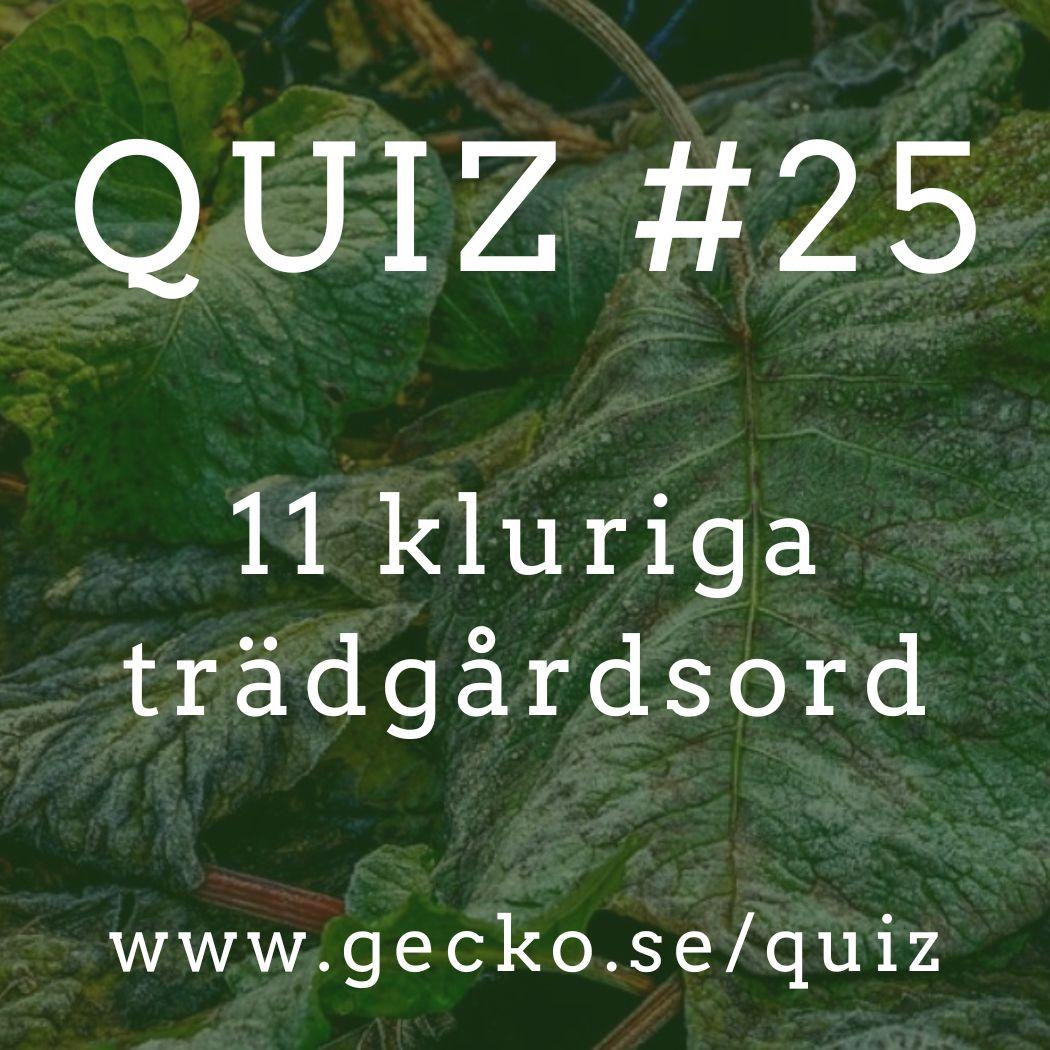 Elva kluriga trädgårdsord