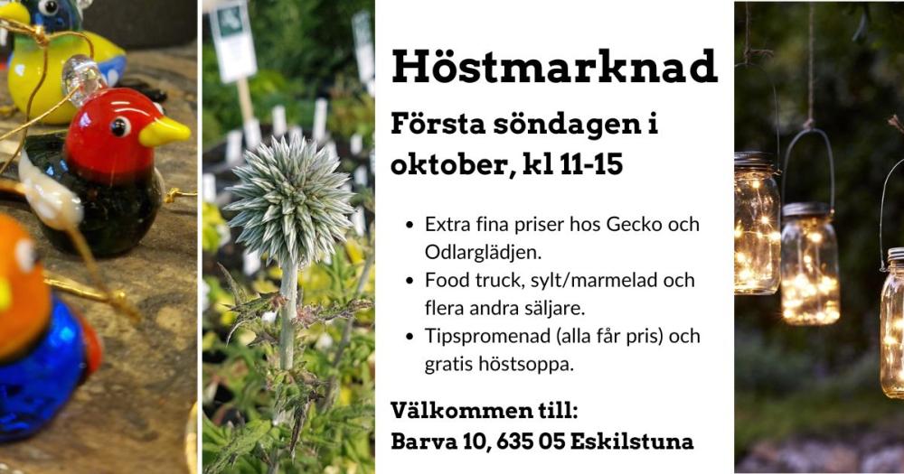 Höstmarknad Odlarglädjen Eskilstuna